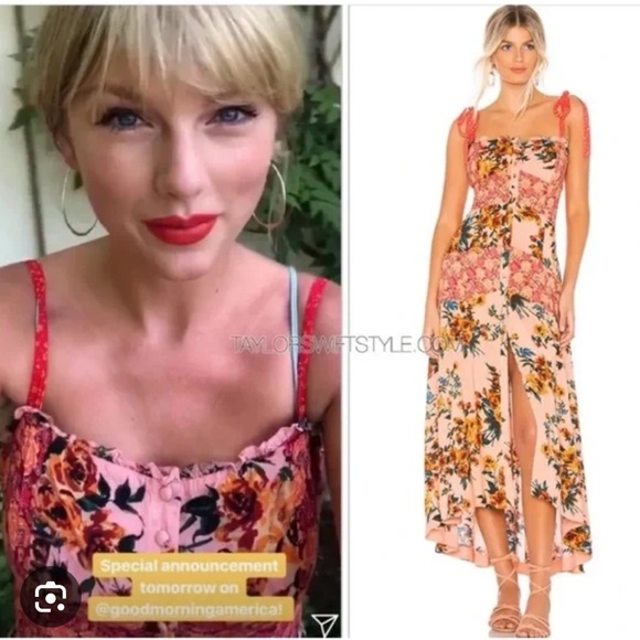 Free People Lover Boy Maxi Dress ASO Taylor Swift - Size: 6 - Picture 1 of 16